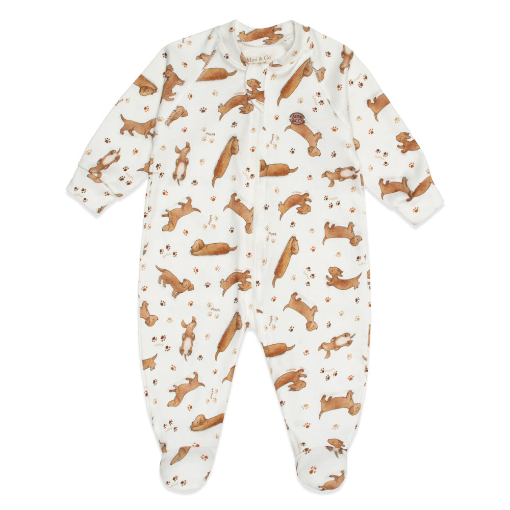 Puppy Pals Footed Jumpsuit