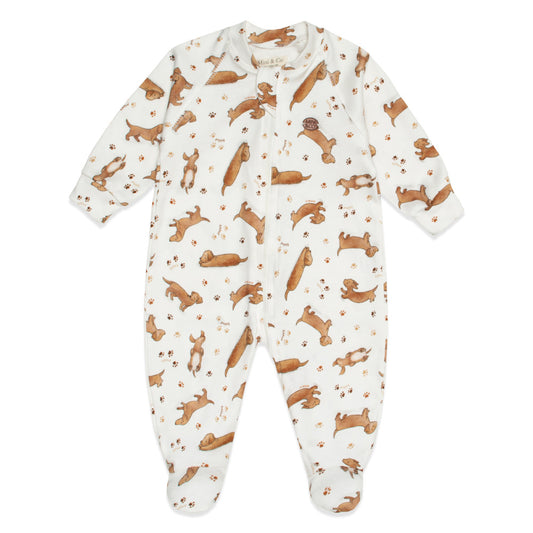 Puppy Pals Footed Jumpsuit